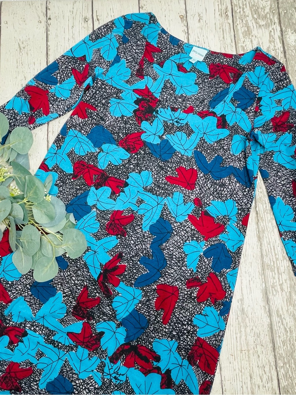 Plenty by Tracy Reese Leaves 3/4 Sleeve Dress